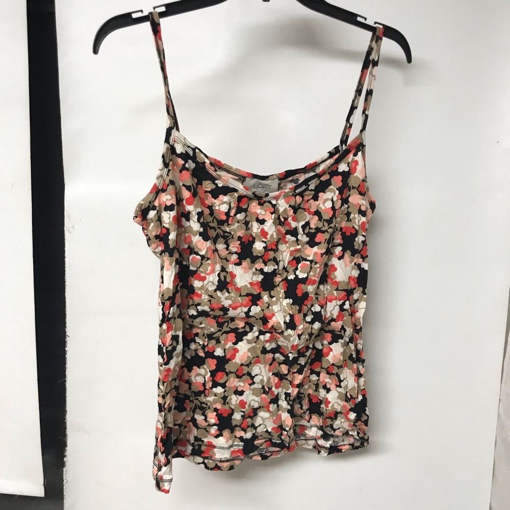 Ann Taylor Loft Orange floral tank top